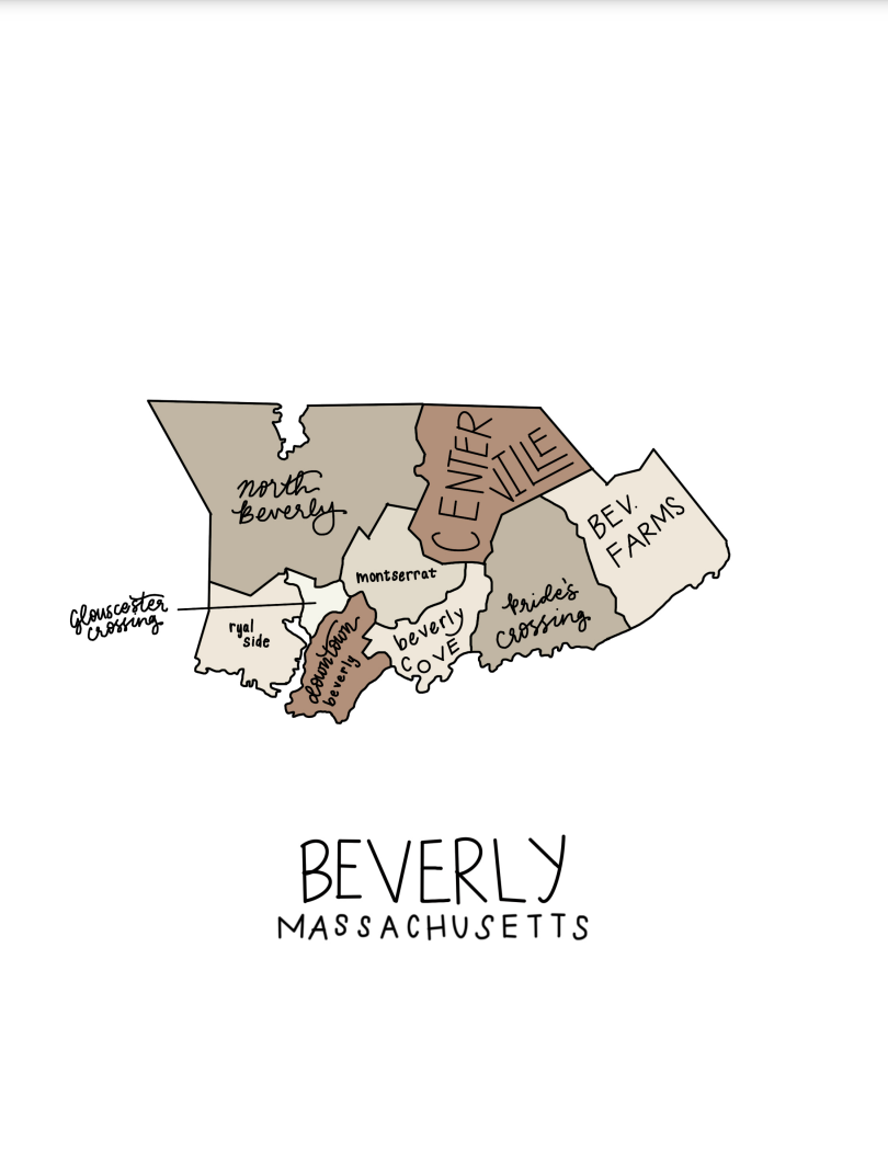 Original Beverly Map Print | 2 Sizes