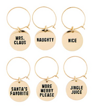 Load image into Gallery viewer, Holiday Wine Charms | Set of 6
