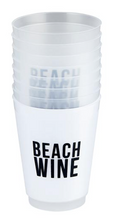 Load image into Gallery viewer, Reusable Cup Set | Beach Wine | 8 Pack
