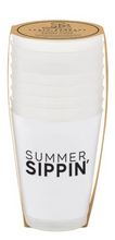 Load image into Gallery viewer, Reusable Cup Set | Summer Sippin&#39; | 8 Pack
