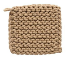 Load image into Gallery viewer, Cotton Crocheted Pot Holder | 4 Colors
