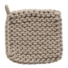 Load image into Gallery viewer, Cotton Crocheted Pot Holder | 4 Colors
