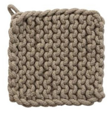 Load image into Gallery viewer, Cotton Crocheted Pot Holder | 4 Colors
