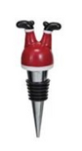 Load image into Gallery viewer, Hand-Painted Holiday Icon Glass Wine Stopper | 8 Styles
