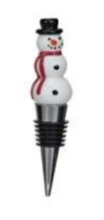 Load image into Gallery viewer, Hand-Painted Holiday Icon Glass Wine Stopper | 8 Styles
