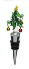 Load image into Gallery viewer, Hand-Painted Holiday Icon Glass Wine Stopper | 8 Styles
