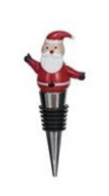 Load image into Gallery viewer, Hand-Painted Holiday Icon Glass Wine Stopper | 8 Styles
