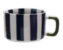 Load image into Gallery viewer, Hand-Painted Striped Mug | 4 Colors
