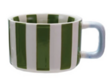 Load image into Gallery viewer, Hand-Painted Striped Mug | 4 Colors

