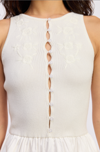 Load image into Gallery viewer, Candace Mixed Media Mini Dress
