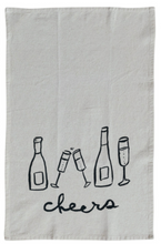 Load image into Gallery viewer, Cheers Printed Tea Towel | 2 Styles
