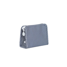 Load image into Gallery viewer, Roadie Pouch | Medium | Gingham Navy
