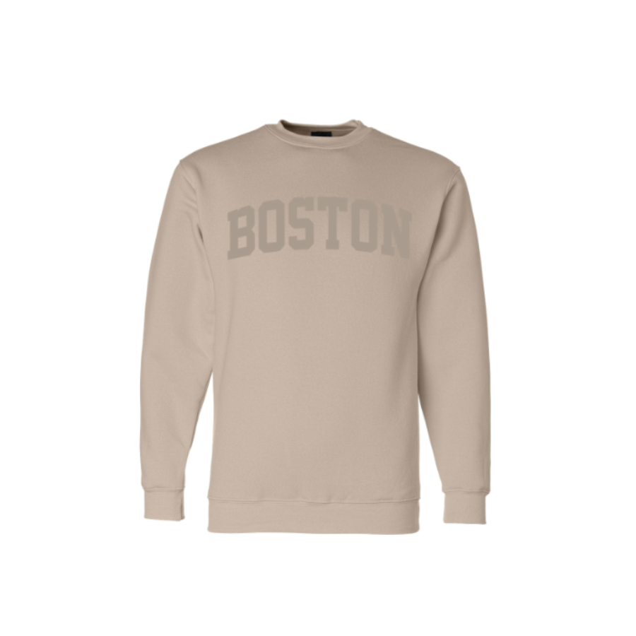 Boston Puff Sweatshirt | Sand