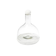 Load image into Gallery viewer, Glass + Marble Wine Carafe | White
