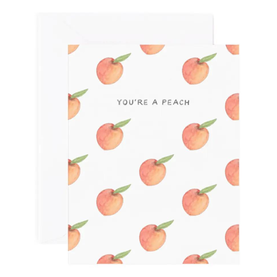 You'Re A Peach Thanks Card