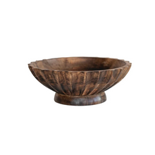 Load image into Gallery viewer, Burnt Finished Wood Bowl
