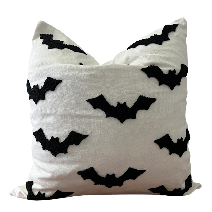 Hand Knit Bat Pillow Cover