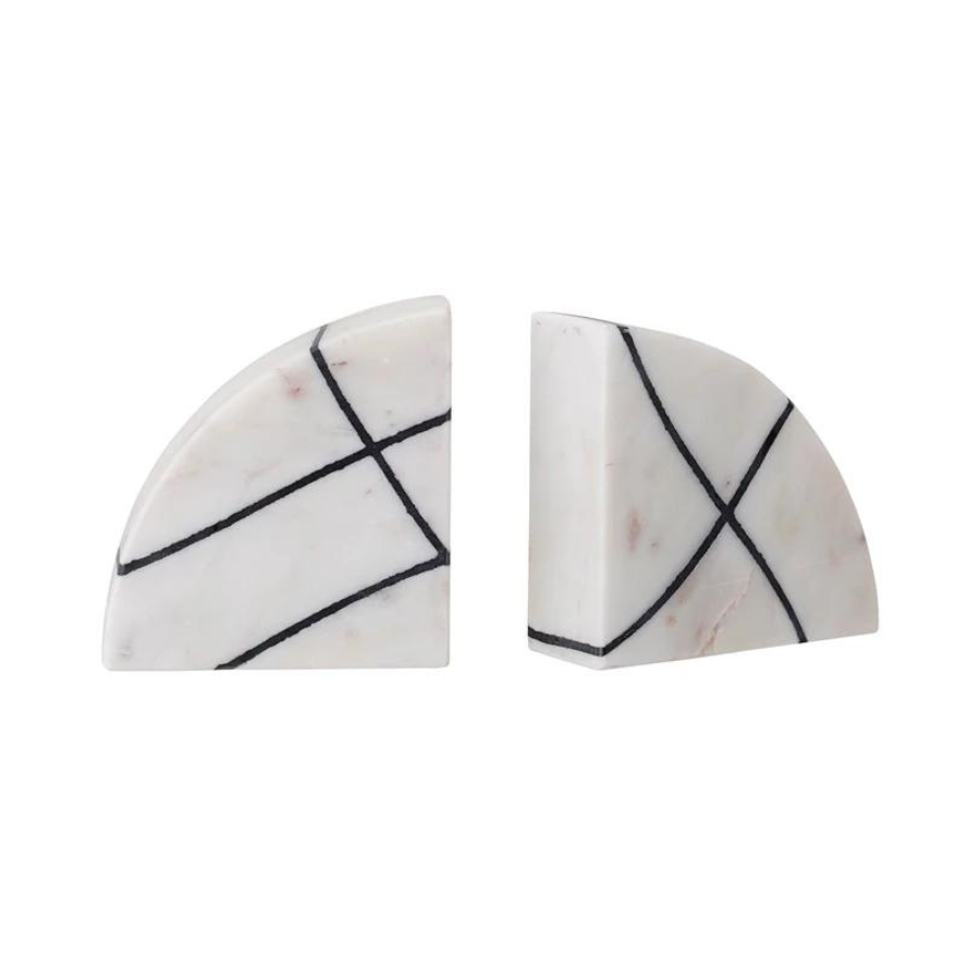 Marble Geo Bookends | Set of 2