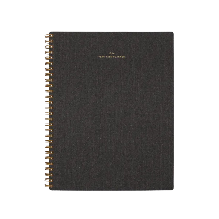 2024 Year Task Planner | Charcoal