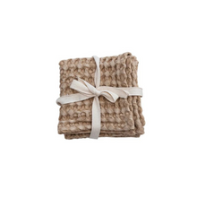 Load image into Gallery viewer, Waffle Weave Dish Cloths | Camel | Set of 3
