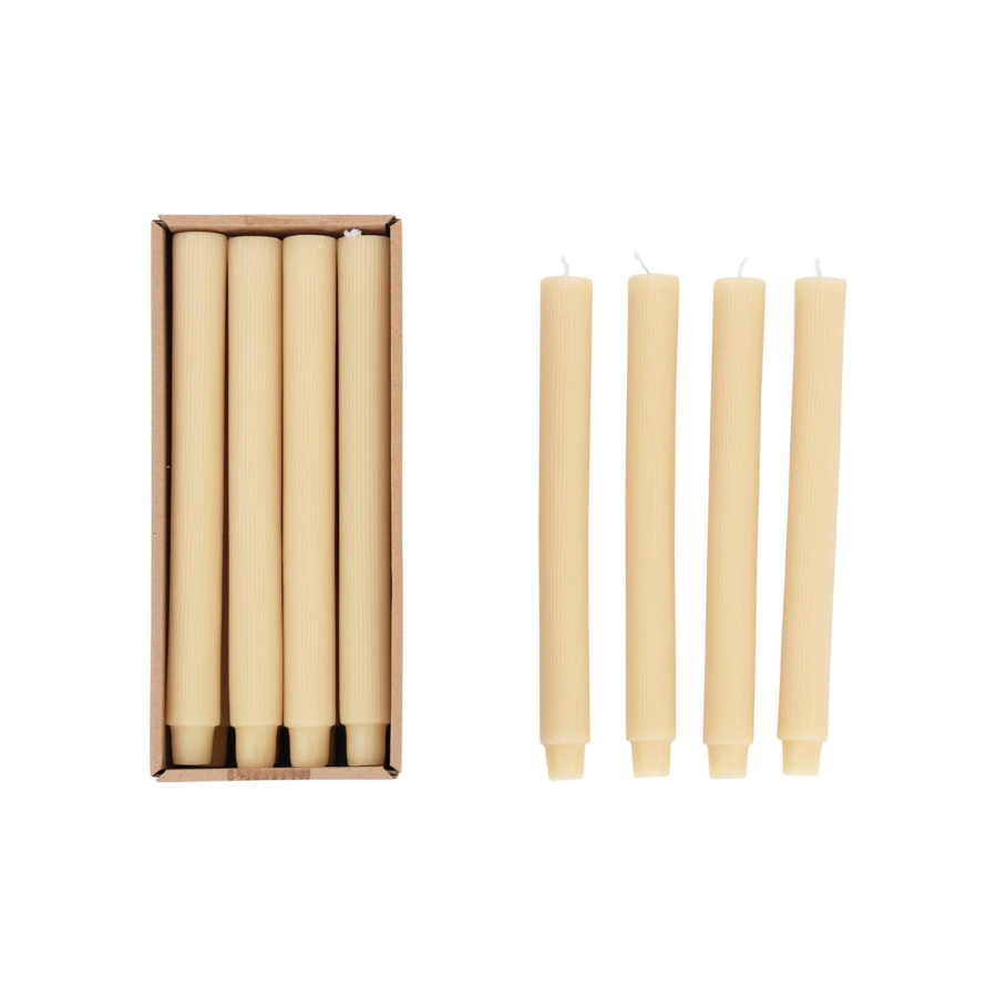 Pleated Taper Candle Set