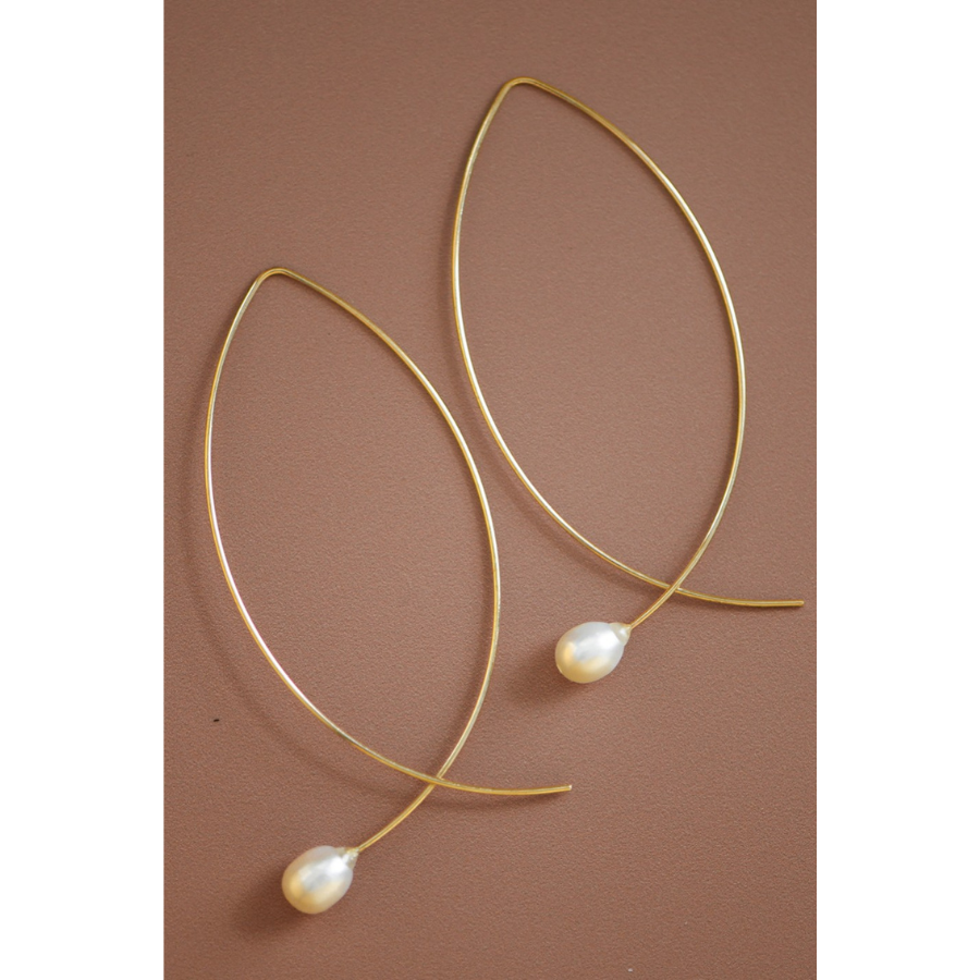 Peal Wire Earring