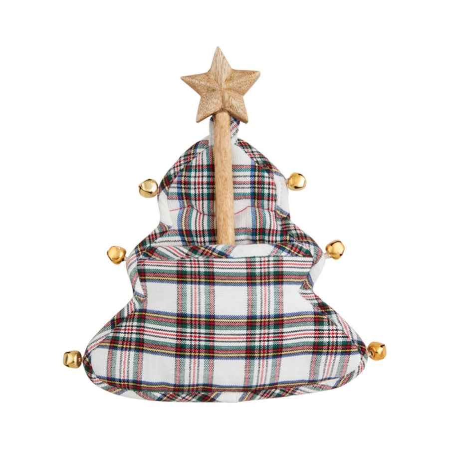 Plaid Pot Holder Set | White