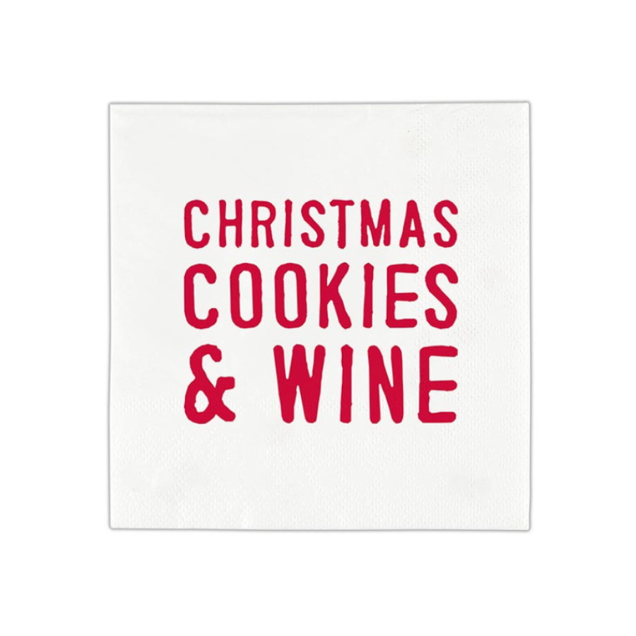 Cocktail Napkin | Cookies + Wine