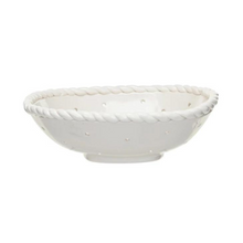 Load image into Gallery viewer, Stoneware Colander w/ Hand Twisted Edge
