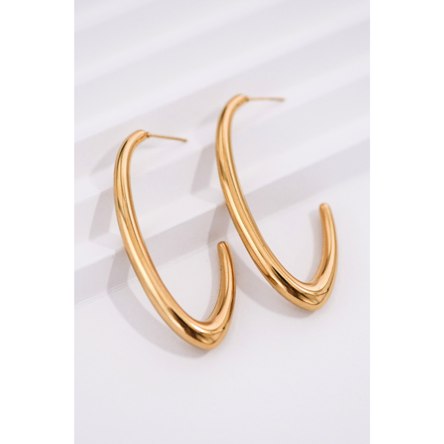 Modern Gold Hoop