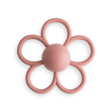 Load image into Gallery viewer, Daisy Rattle Teether | Dusty Rose
