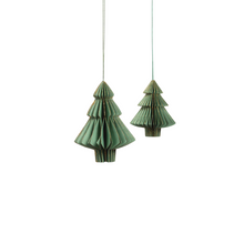 Load image into Gallery viewer, Wish Paper Tree Ornament | Green | 2 Sizes
