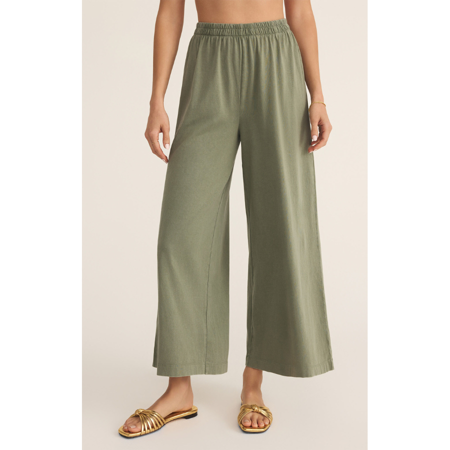 Scout Jersey Flare Pant | Avocado