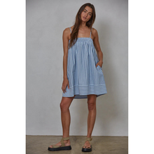 Load image into Gallery viewer, Kandace Striped Smocked Mini
