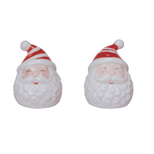 Load image into Gallery viewer, Santa Salt + Pepper Shakers | Set of 2
