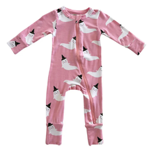 Load image into Gallery viewer, 2-Way Convertible Zip Romper | Pink Ghost
