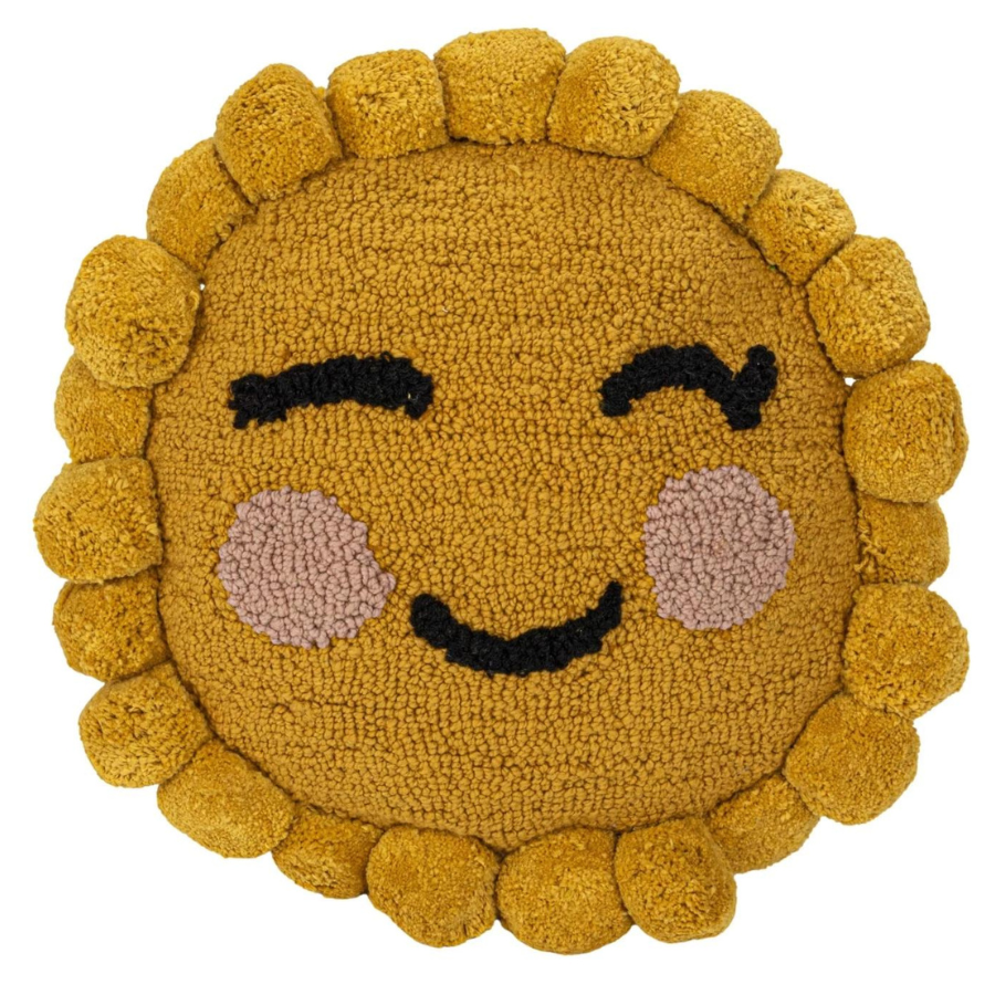 Tufted Sun Shaped Pillow