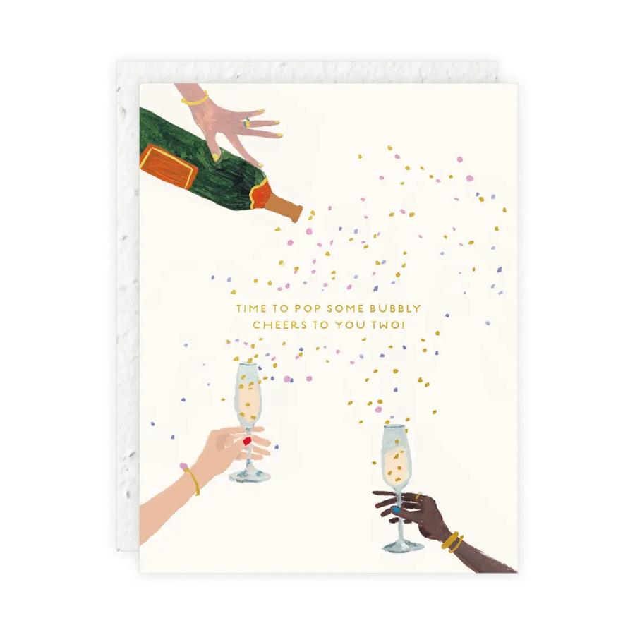 Plantable! | Pop Some Bubbly Wedding/Engagement Card