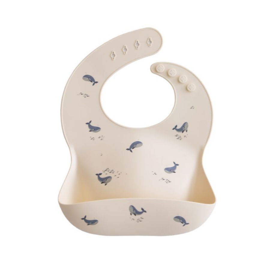 Silicone Baby Bib | Whales