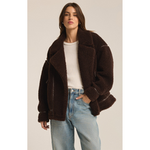 Load image into Gallery viewer, Ari Sherpa Coat | Dark Chocolate
