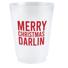 Load image into Gallery viewer, Reusable Cup Set | Christmas Darlin&#39; | 8 Pack
