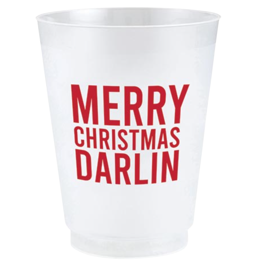 Reusable Cup Set | Christmas Darlin' | 8 Pack