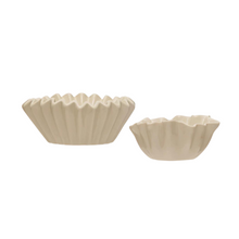 Load image into Gallery viewer, Stoneware Fluted Bowl | 2 Sizes
