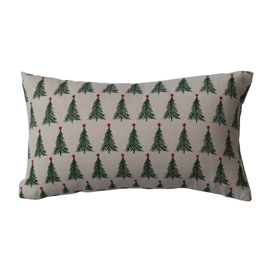 Printed Tree Lumbar Pillow