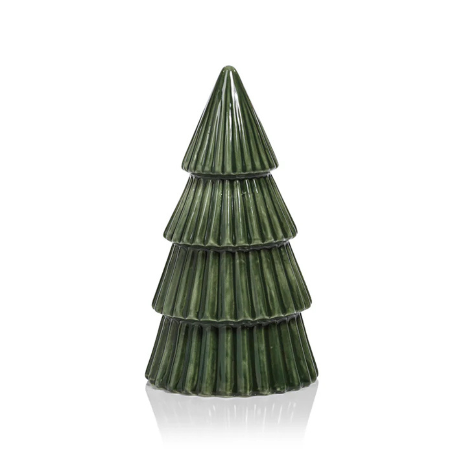 Winter Green Ceramic Holiday Tree