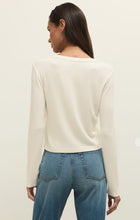 Load image into Gallery viewer, Ferris Cropped Henley Top | Cloud

