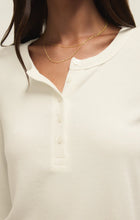Load image into Gallery viewer, Ferris Cropped Henley Top | Cloud
