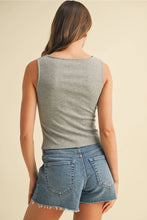 Load image into Gallery viewer, Elevated Ribbed Top | Grey
