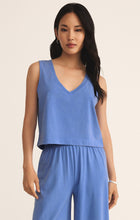 Load image into Gallery viewer, Sloane V-Neck Top | Bay Blue
