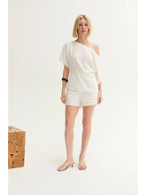 Load image into Gallery viewer, Elena Linen Blend One Shoulder Top
